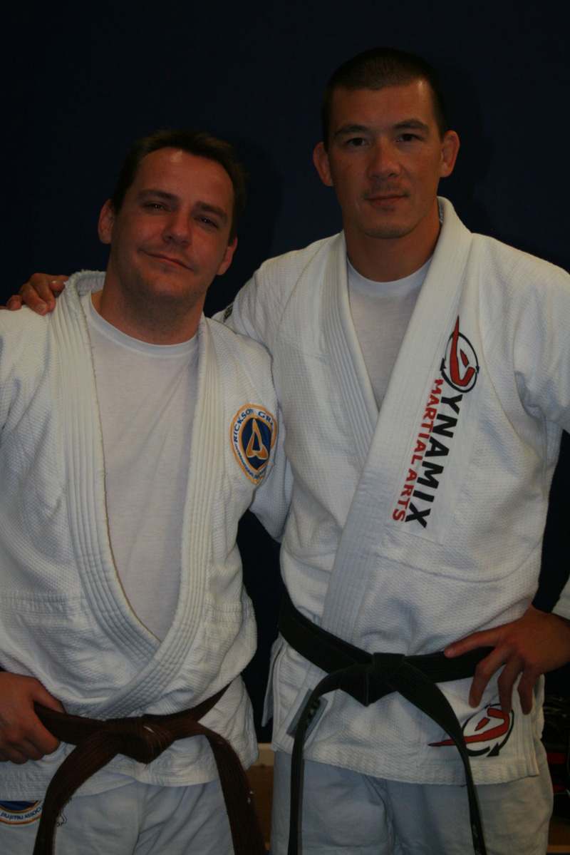 Ty with Henry Akins (Rickson Gracie Black Belt)